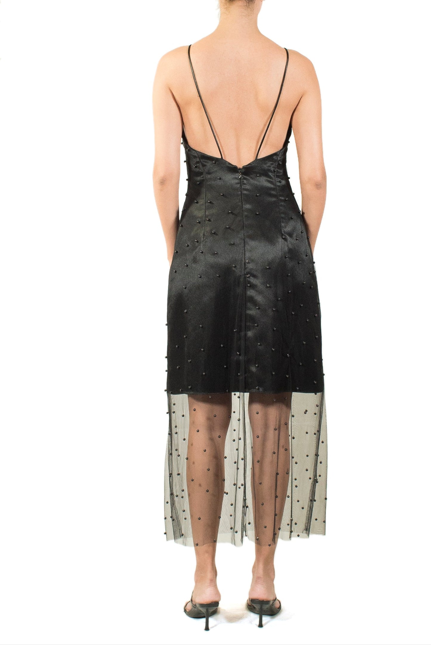 Perlas Mesh negro