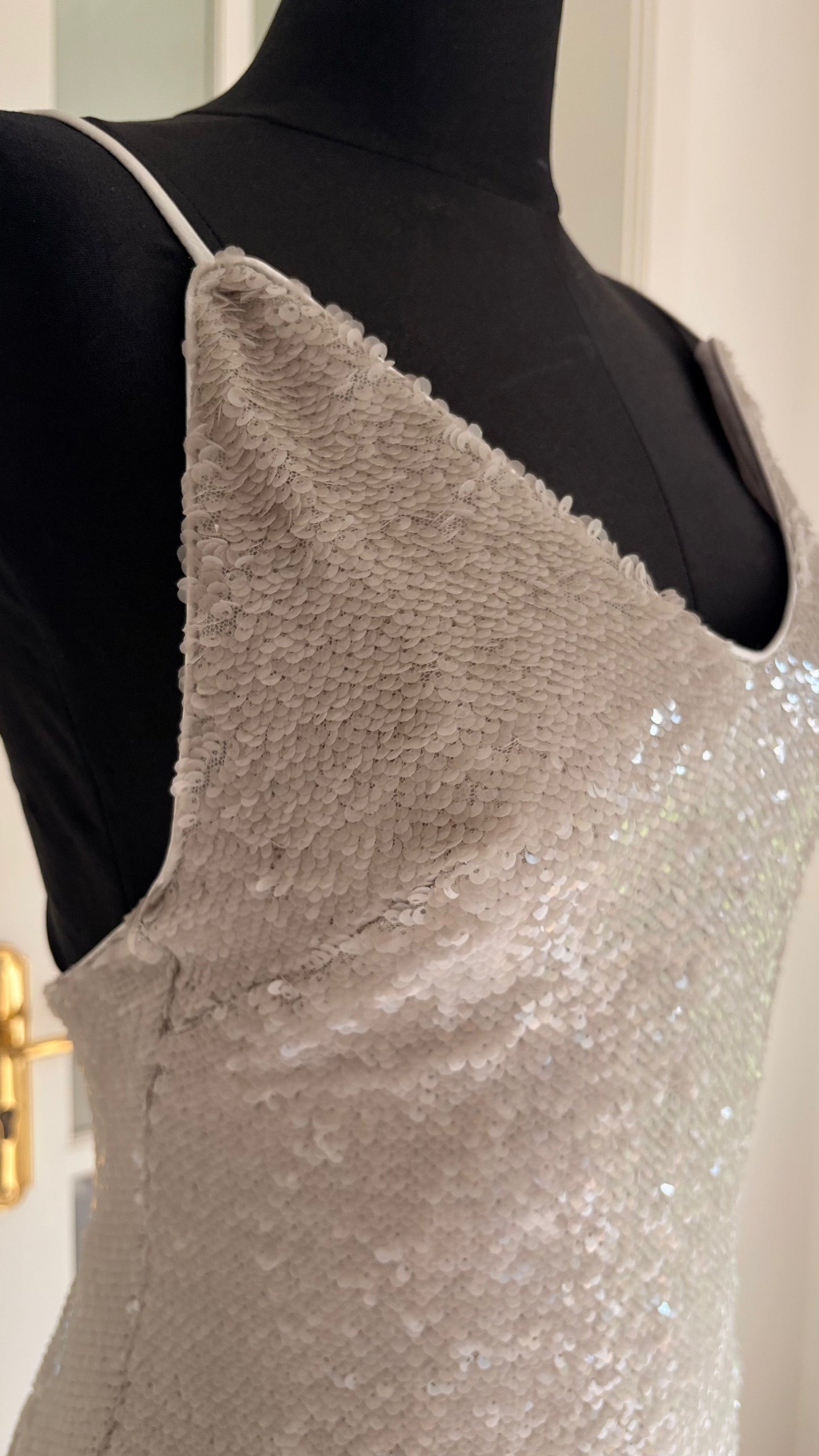 Vestido Lentejuelas Plateado
