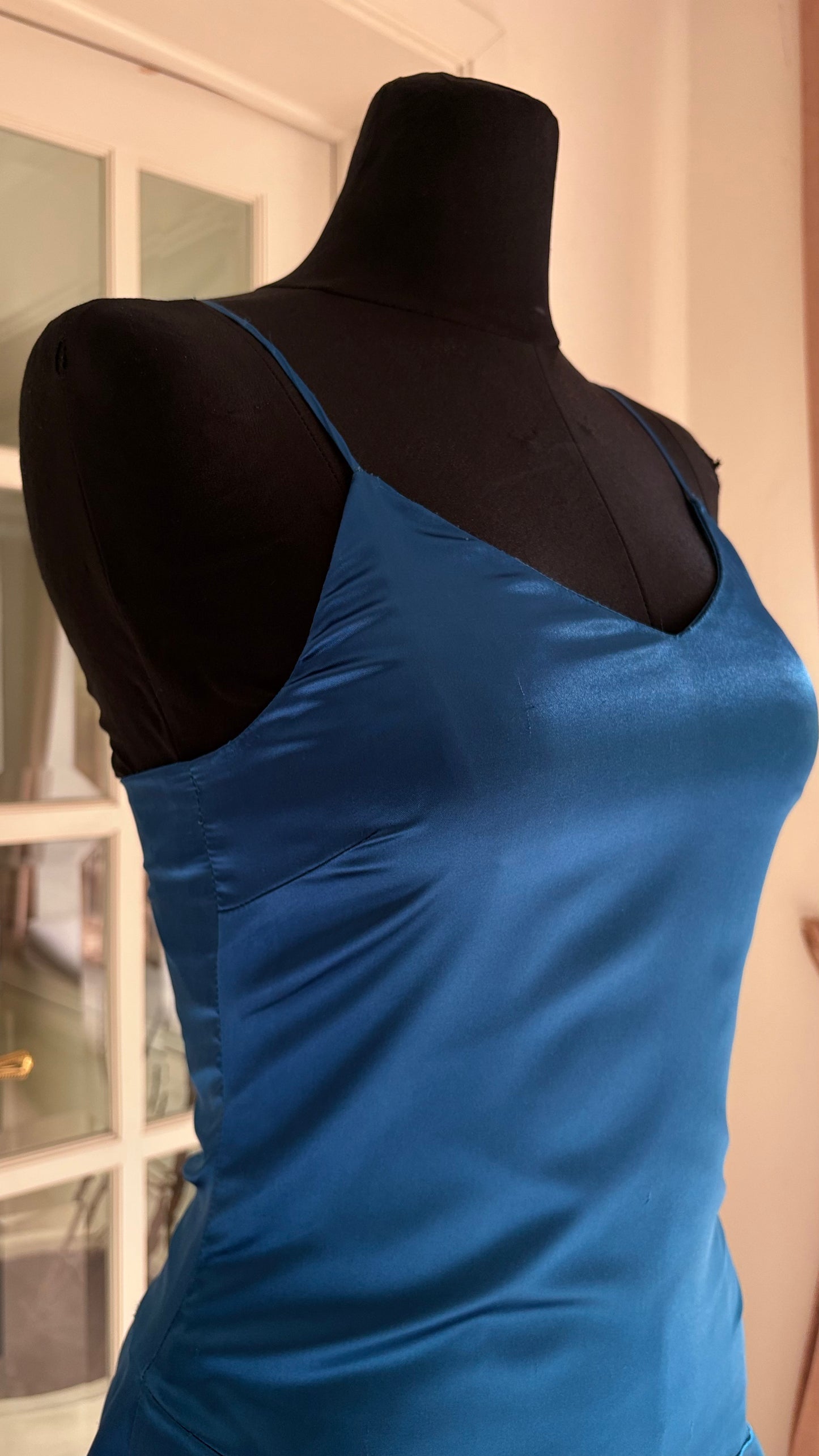 Vestido Olivia Mini Azul Aqua