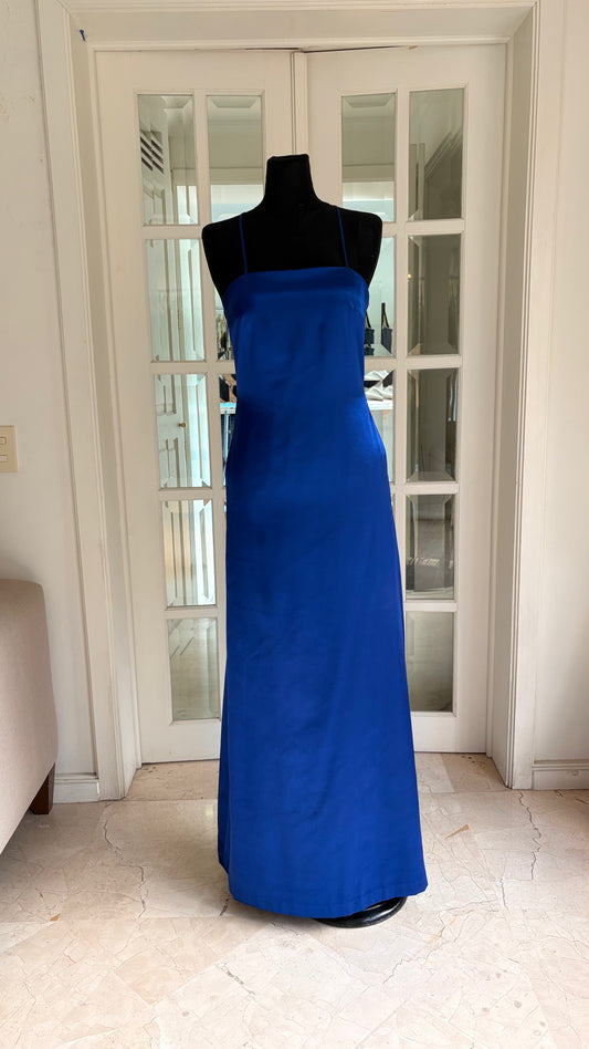 Vestido Sencillo Azul Rey