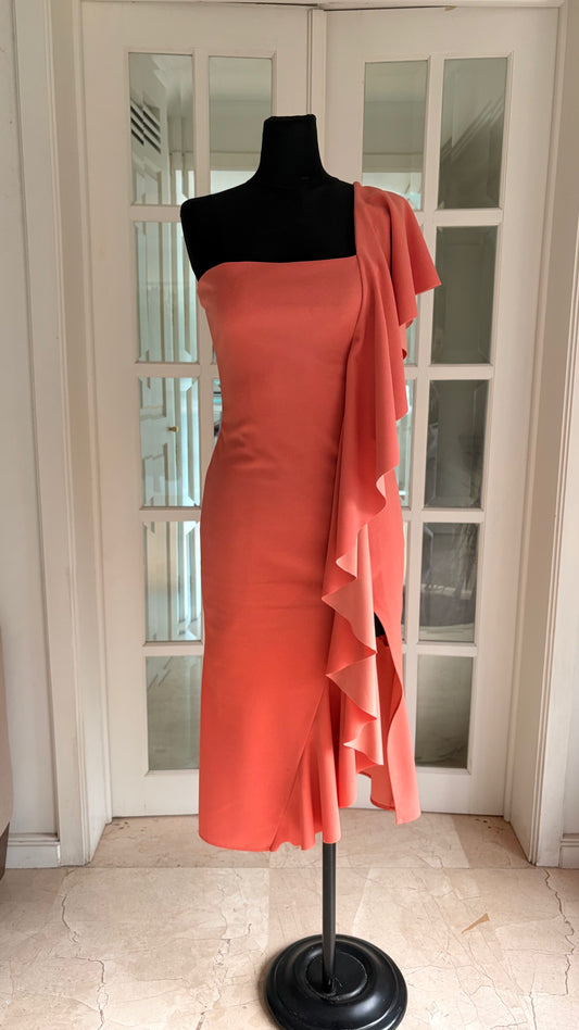Vestido Palermo Naranja Midi
