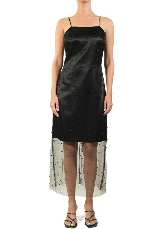 Perlas Mesh negro